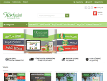 Tablet Screenshot of korfezimshop.com
